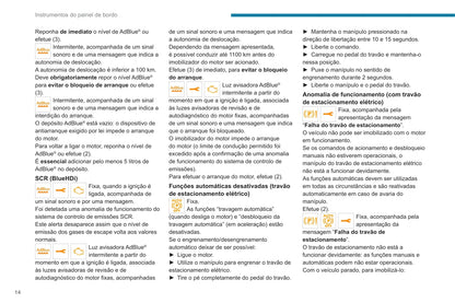 2020-2022 Peugeot 3008/5008/3008 Hybrid/3008 HYbrid4 Owner's Manual | Portuguese