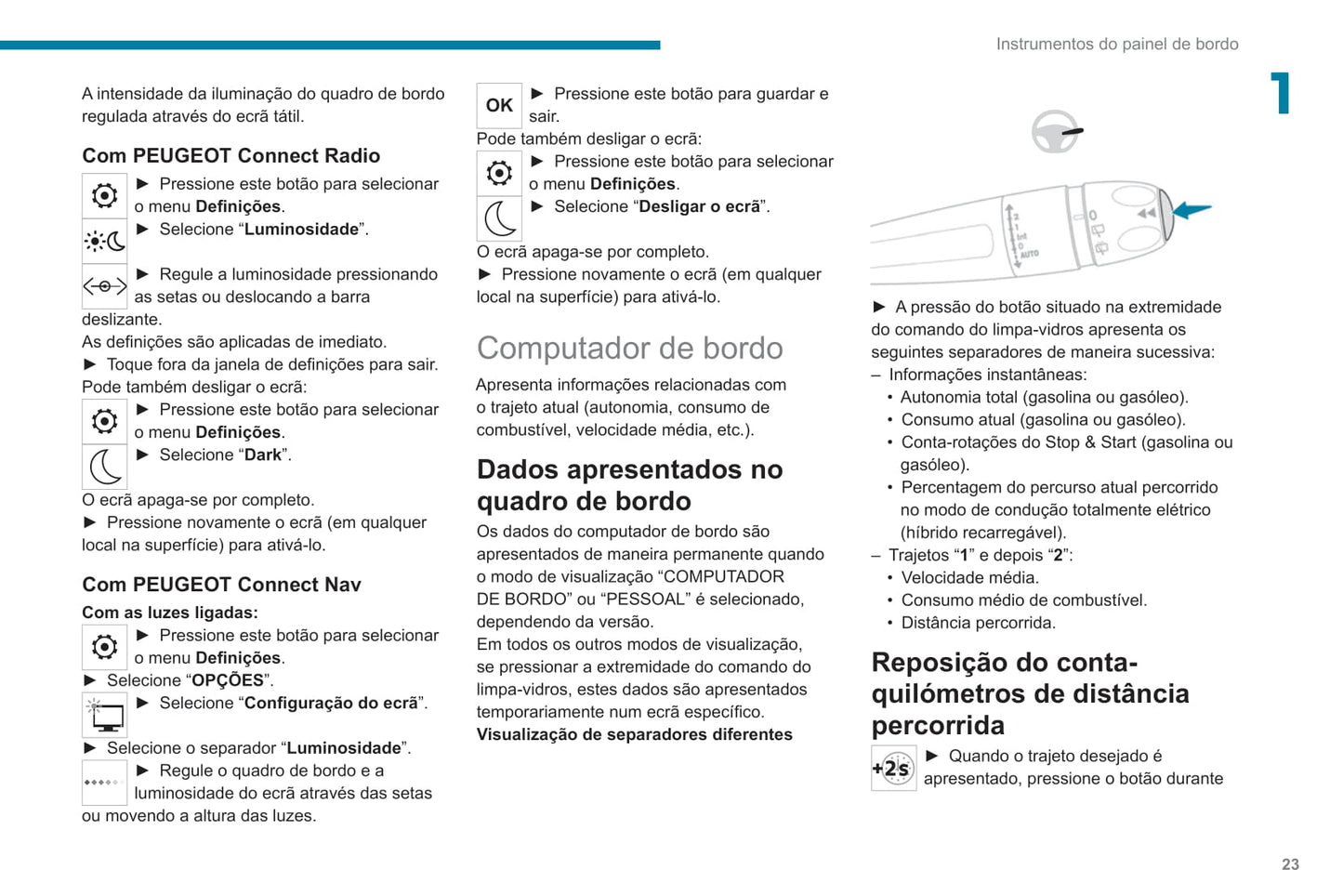 2020-2022 Peugeot 3008/5008/3008 Hybrid/3008 HYbrid4 Owner's Manual | Portuguese