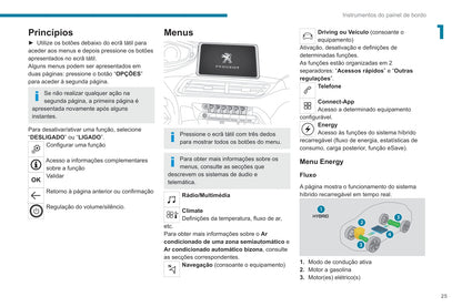 2020-2022 Peugeot 3008/5008/3008 Hybrid/3008 HYbrid4 Owner's Manual | Portuguese