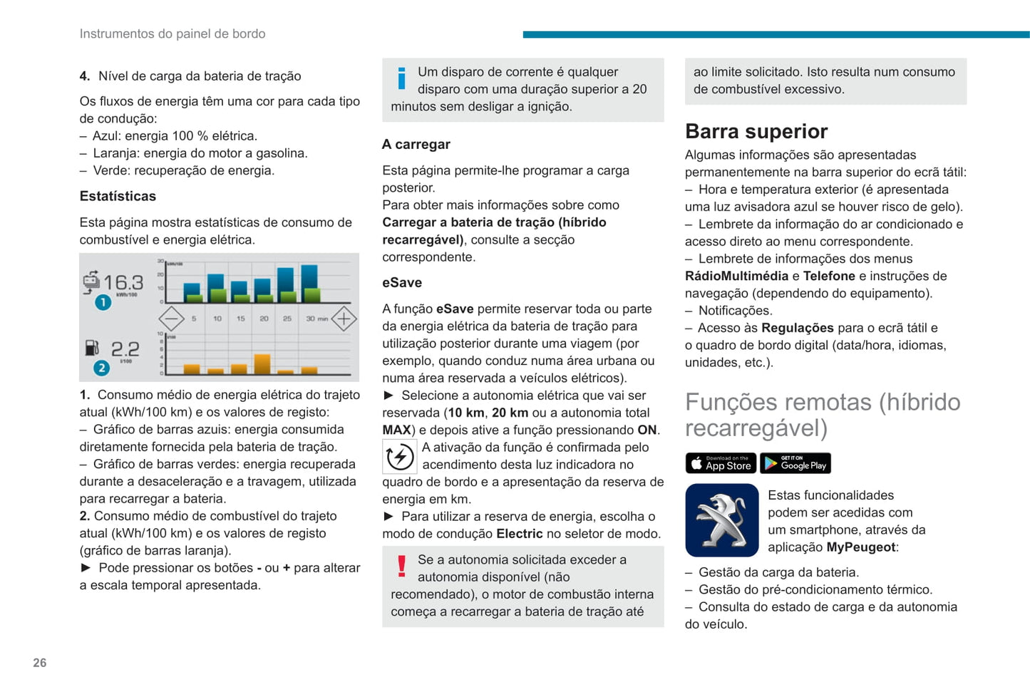 2020-2022 Peugeot 3008/5008/3008 Hybrid/3008 HYbrid4 Owner's Manual | Portuguese