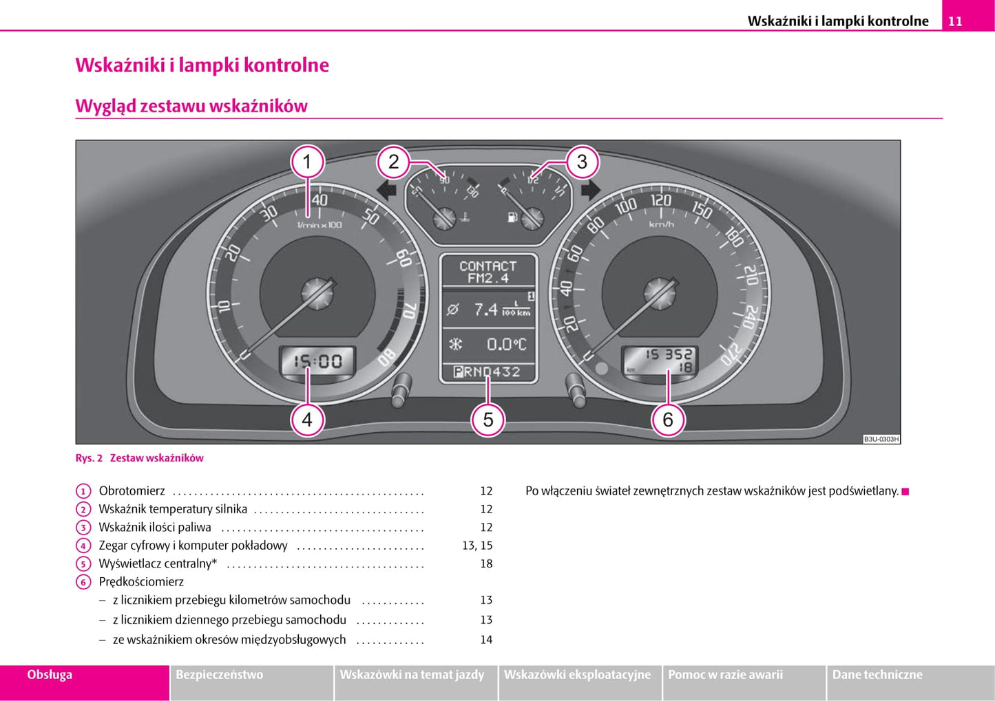 2007-2008 Skoda Superb Owner's Manual | Polish