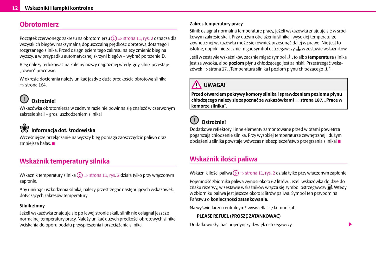 2007-2008 Skoda Superb Owner's Manual | Polish