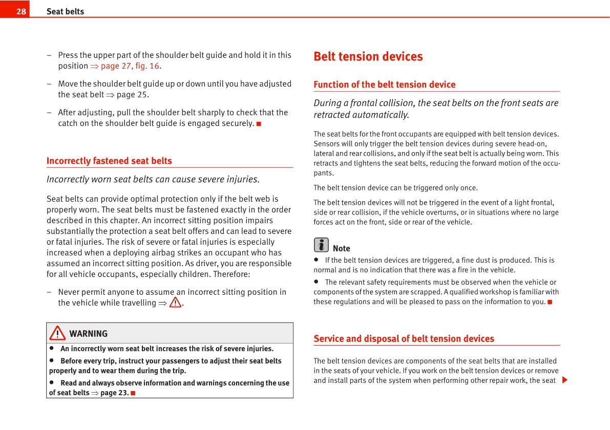 2005-2006 Seat Leon Owner's Manual | English