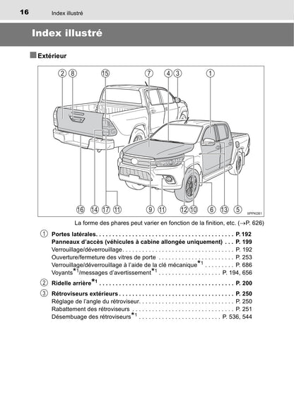 2019-2020 Toyota Hilux Owner's Manual | French