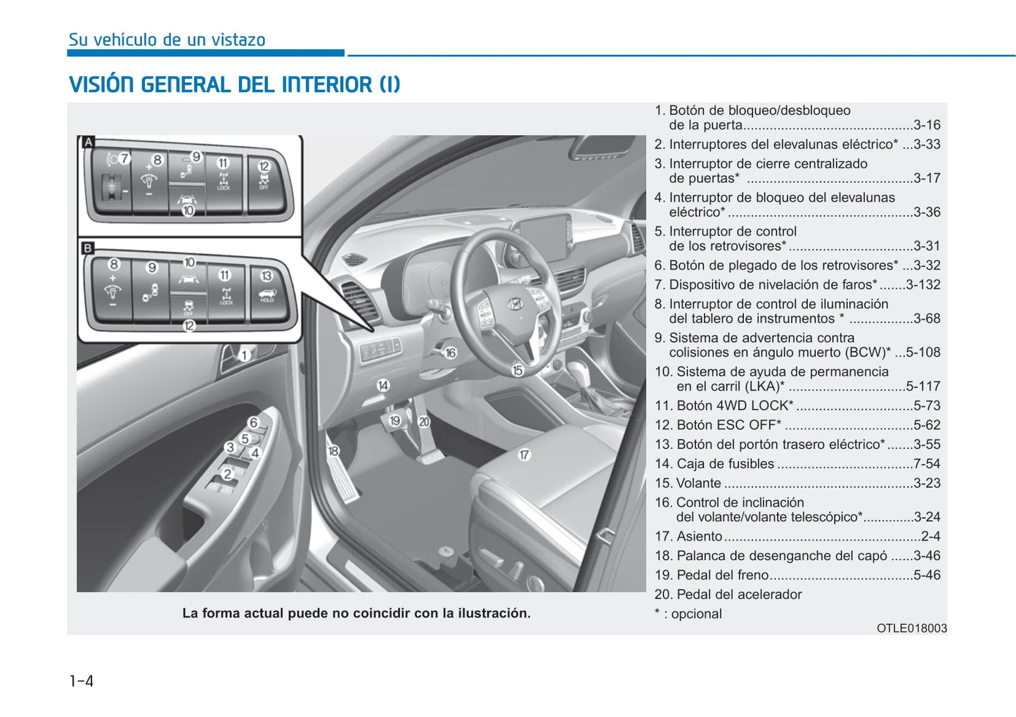 2018-2019 Hyundai Tucson Gebruikershandleiding | Spaans