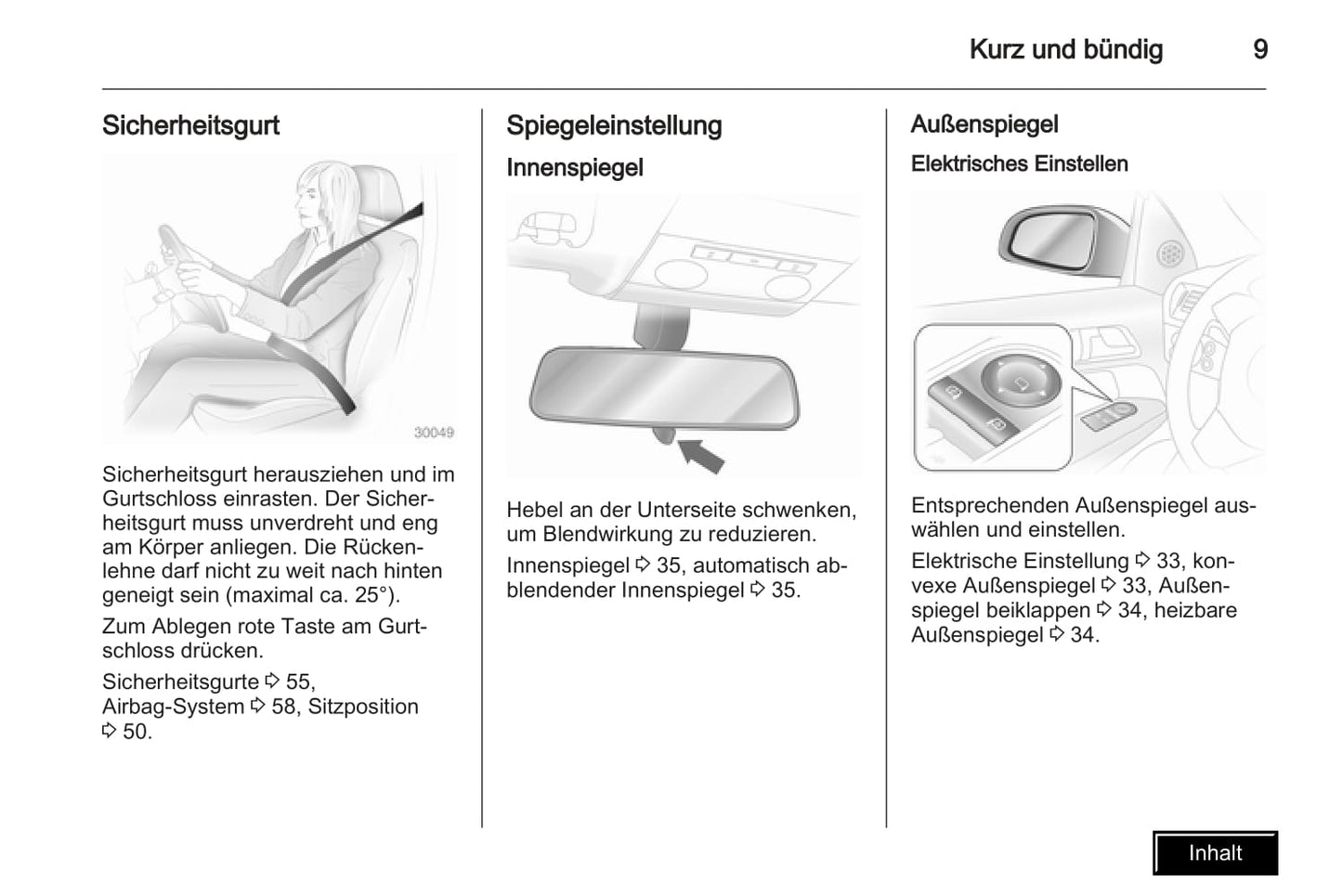 2009-2010 Opel Astra Owner's Manual | German