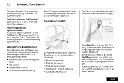 2009-2010 Opel Astra Owner's Manual | German