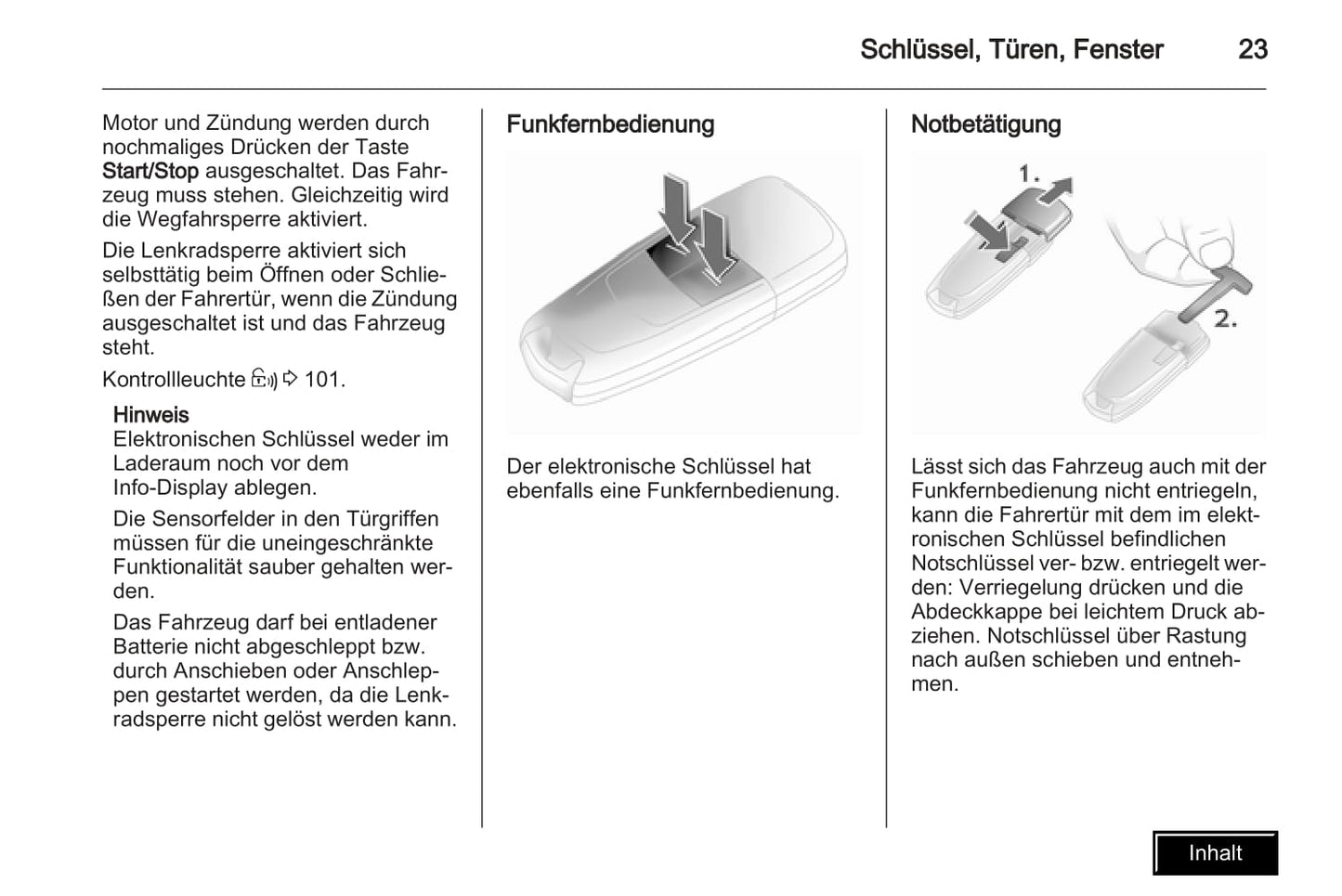 2009-2010 Opel Astra Owner's Manual | German