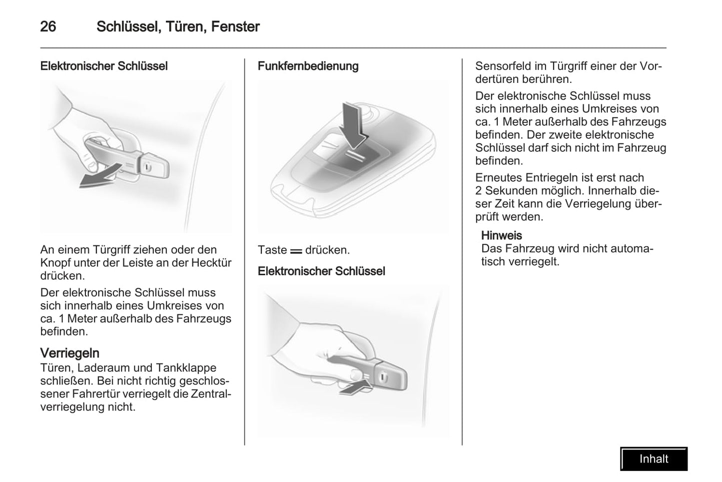 2009-2010 Opel Astra Owner's Manual | German