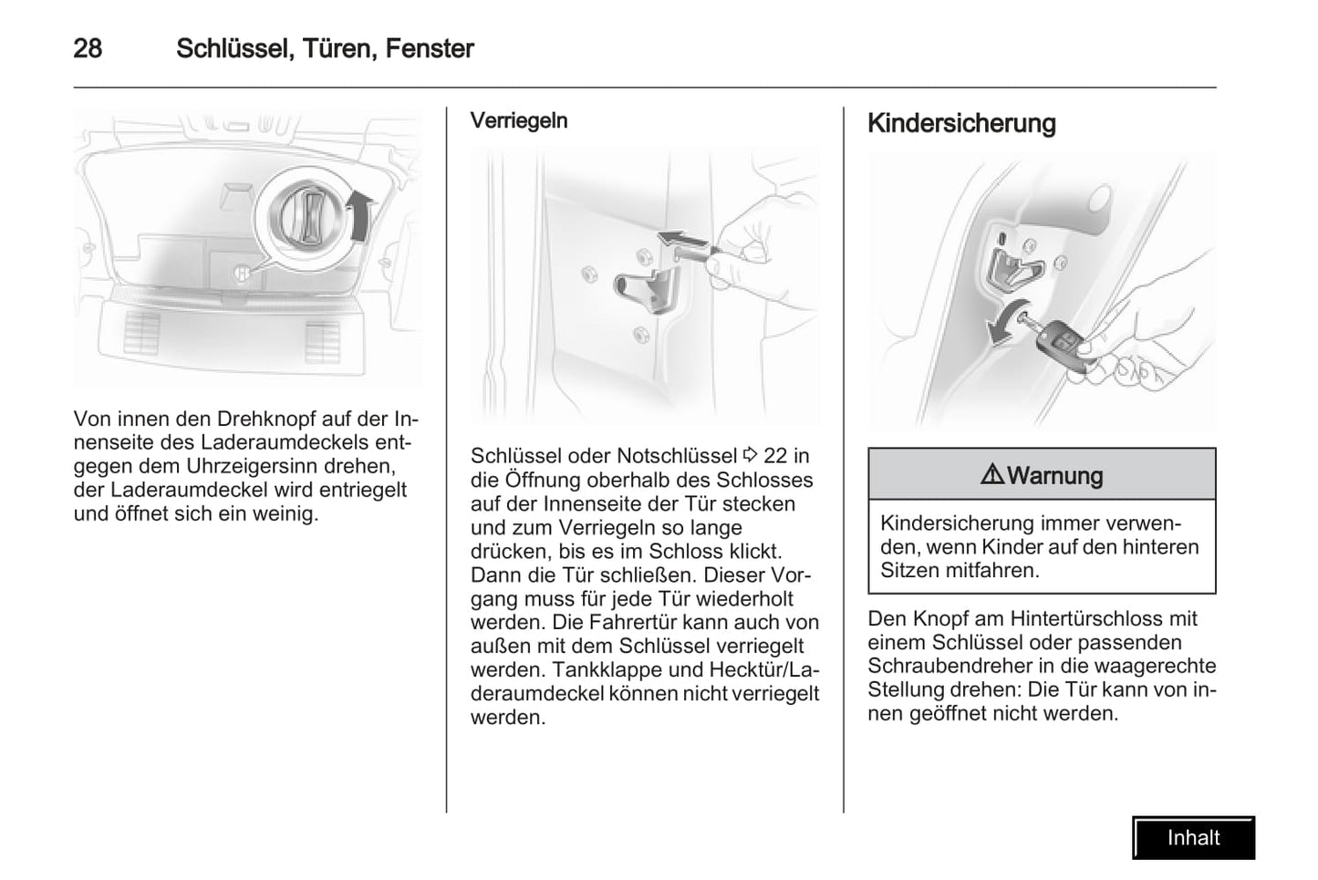 2009-2010 Opel Astra Owner's Manual | German