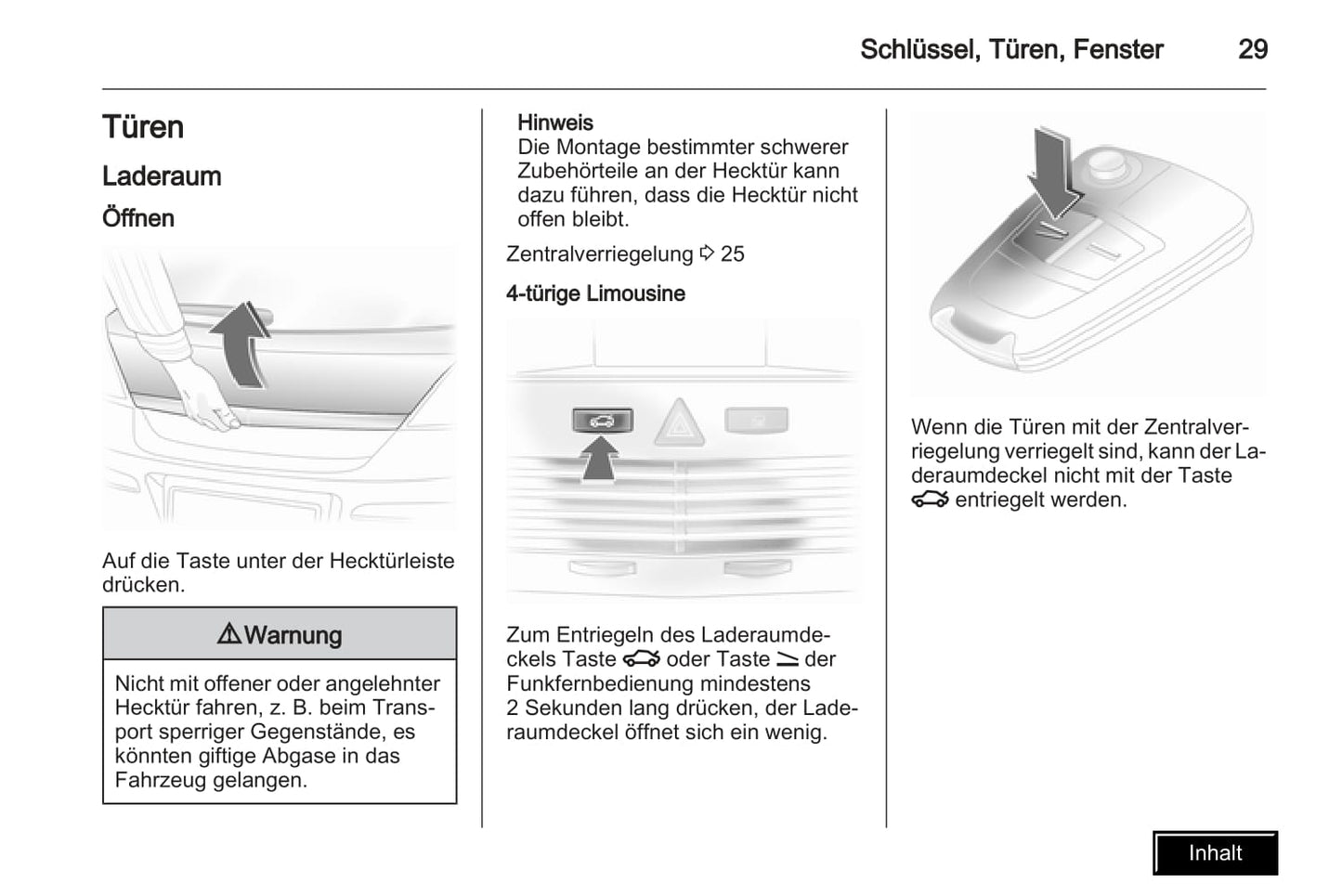 2009-2010 Opel Astra Owner's Manual | German