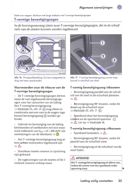 2009-2016 Volkswagen Caravelle/Multivan/Transporter Owner's Manual | Dutch