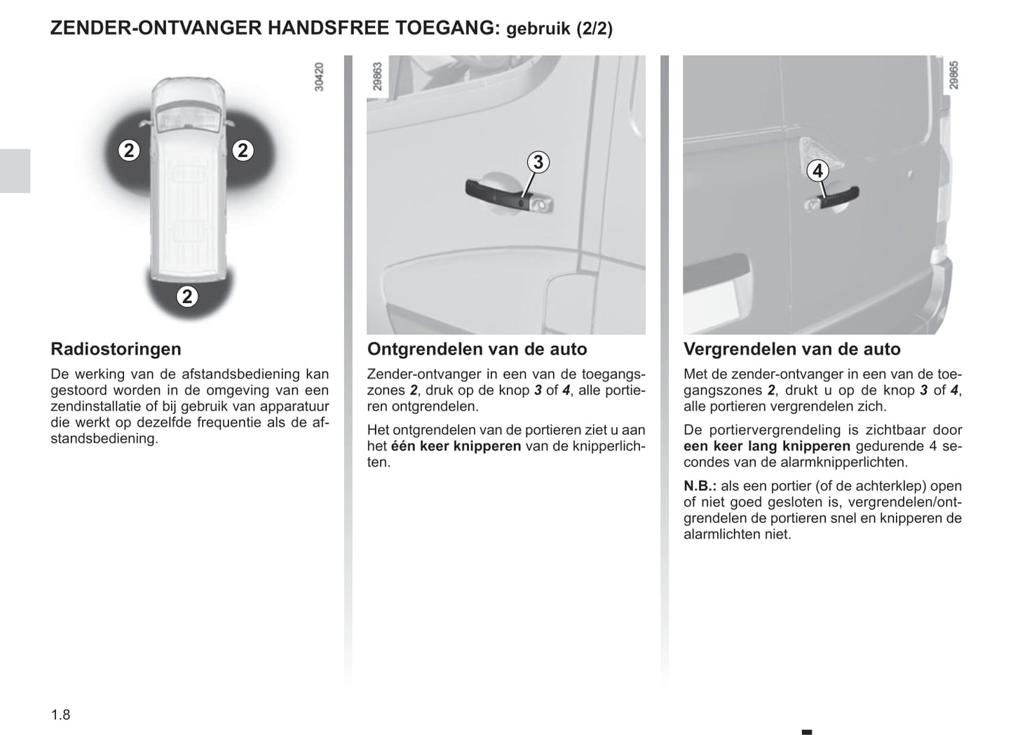 2016-2017 Renault Master Owner's Manual | Dutch