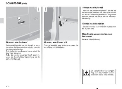 2016-2017 Renault Master Owner's Manual | Dutch