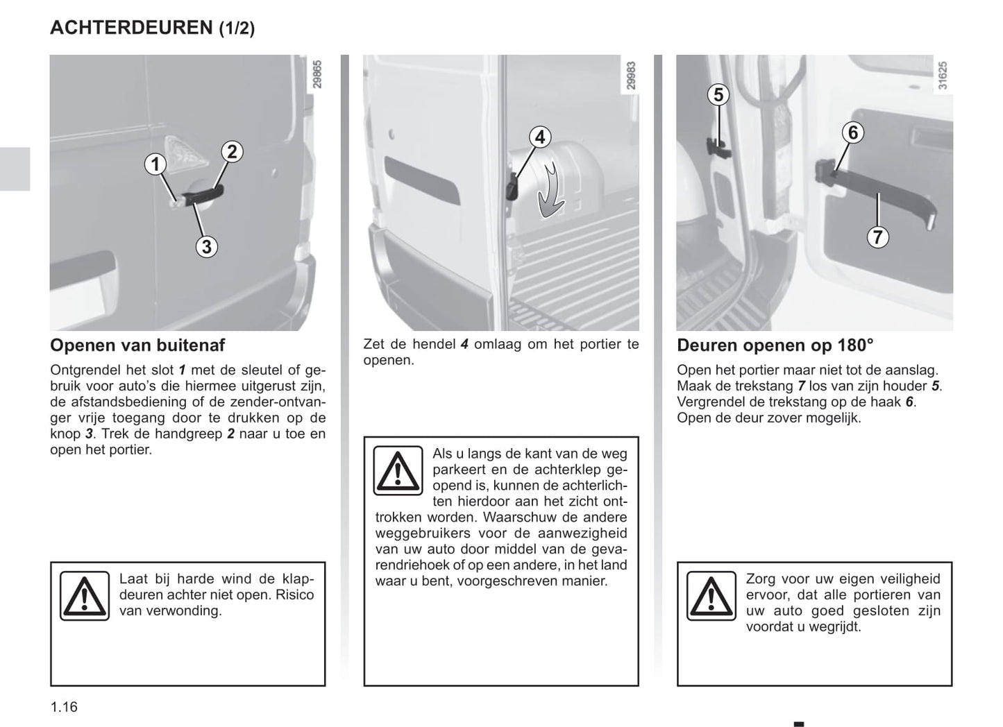 2016-2017 Renault Master Owner's Manual | Dutch