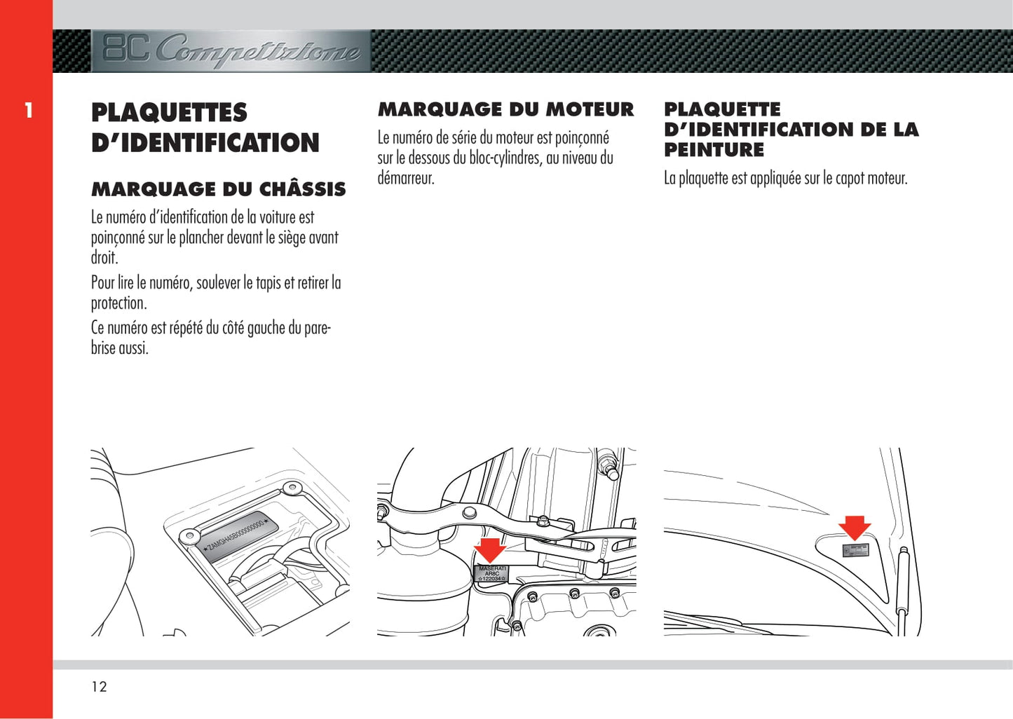 2008 Alfa Romeo 8C Competizione Owner's Manual | French