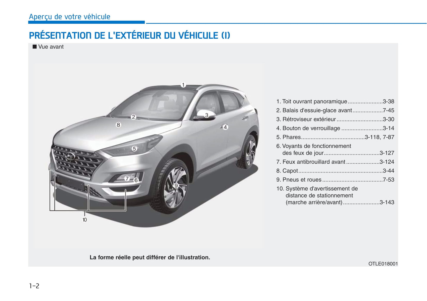 2018-2019 Hyundai Tucson Gebruikershandleiding | Frans