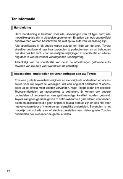 2011-2012 Toyota Verso Gebruikershandleiding | Nederlands