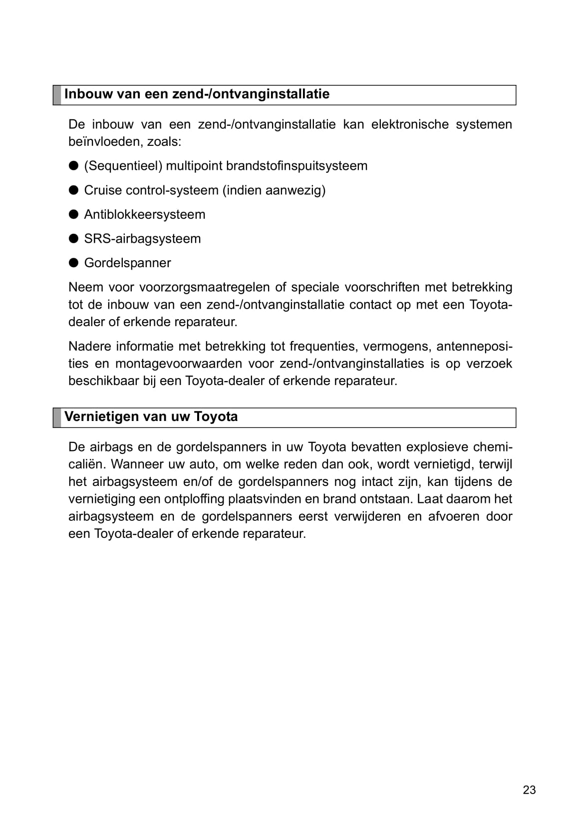 2011-2012 Toyota Verso Gebruikershandleiding | Nederlands