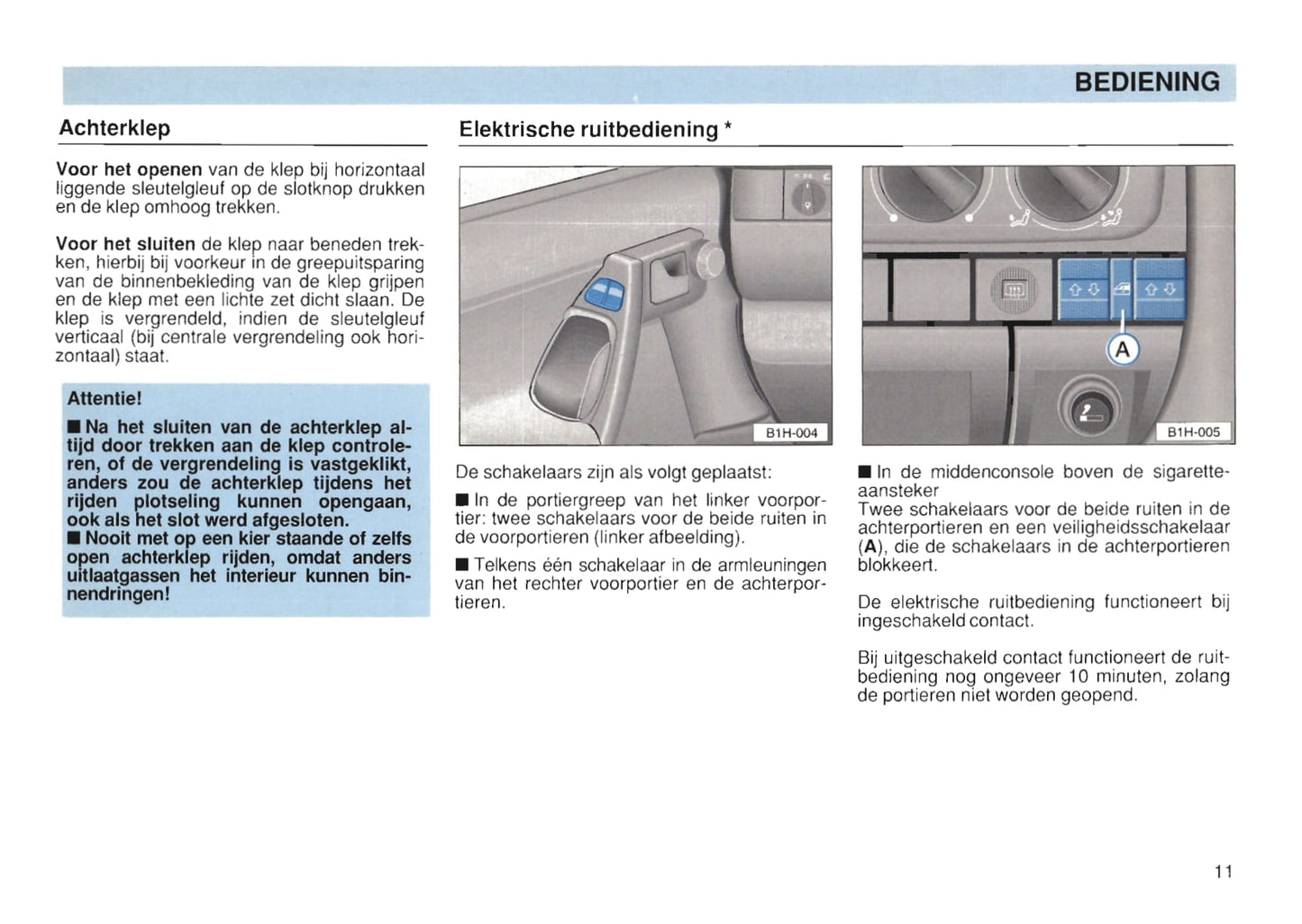 1991-1997 Volkswagen Golf Gebruikershandleiding | Nederlands