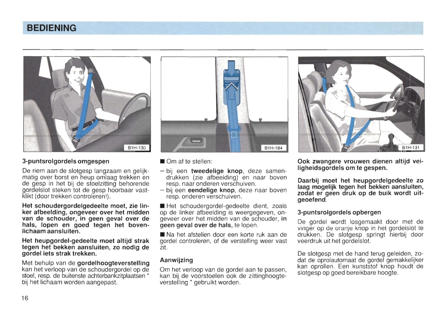 1991-1997 Volkswagen Golf Gebruikershandleiding | Nederlands