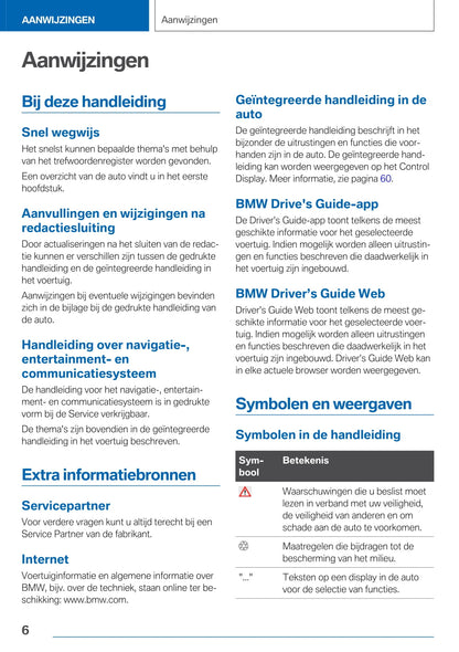 2020-2021 BMW X1 Owner's Manual | Dutch