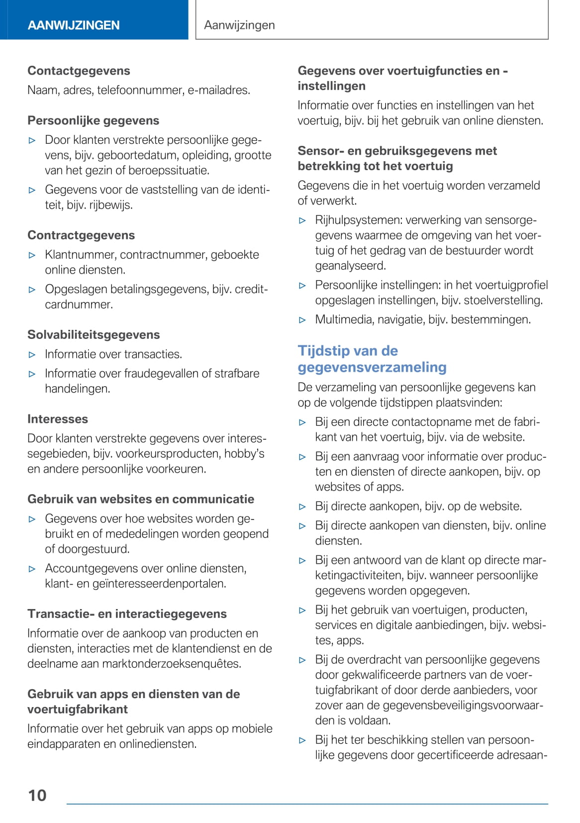 2020-2021 BMW X1 Owner's Manual | Dutch