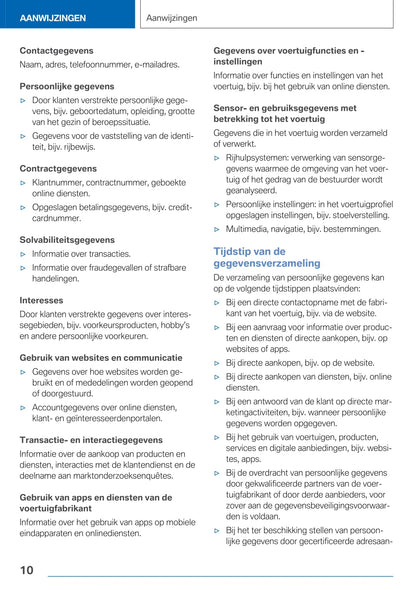 2020-2021 BMW X1 Owner's Manual | Dutch