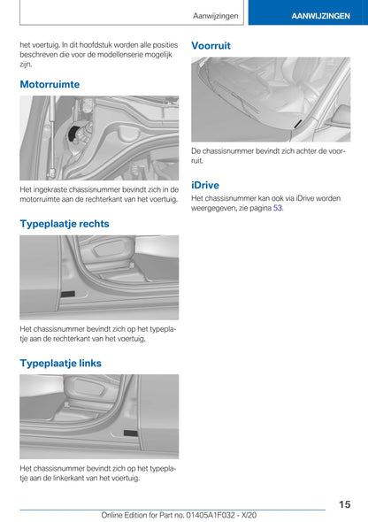 2020-2021 BMW X1 Owner's Manual | Dutch