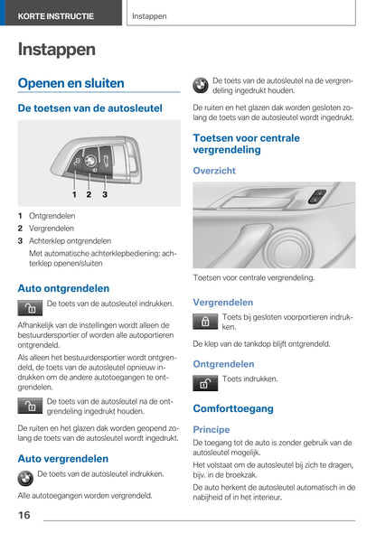 2020-2021 BMW X1 Owner's Manual | Dutch