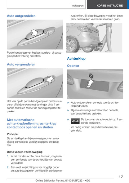 2020-2021 BMW X1 Owner's Manual | Dutch