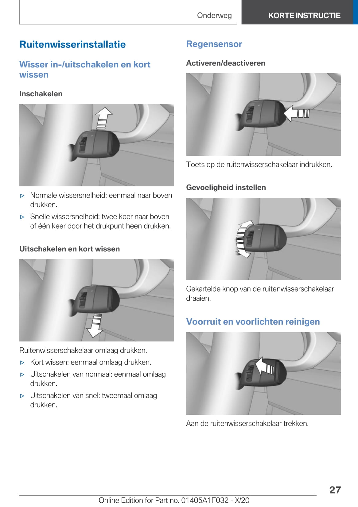 2020-2021 BMW X1 Owner's Manual | Dutch