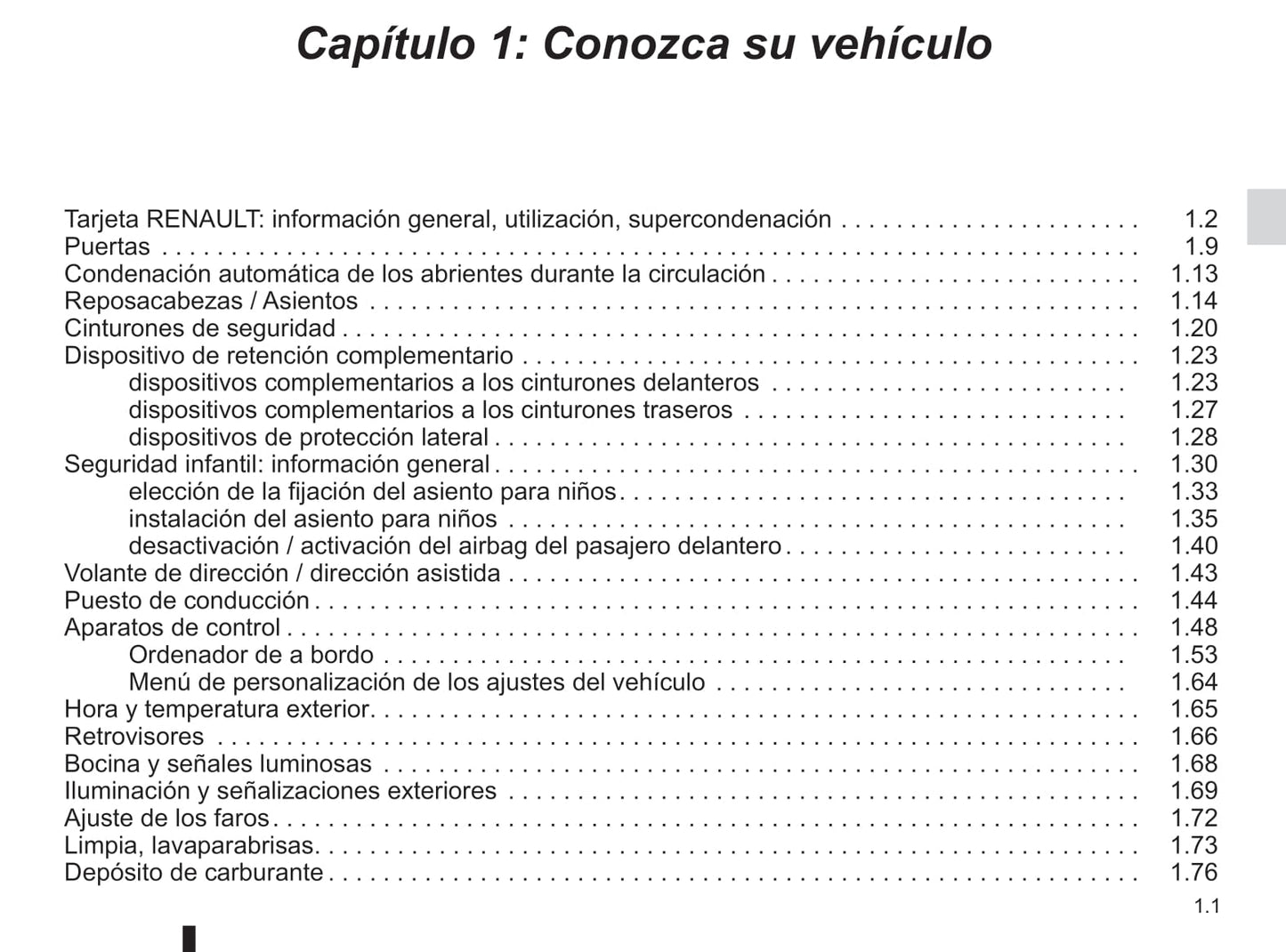 2014-2015 Renault Latitude Owner's Manual | Spanish