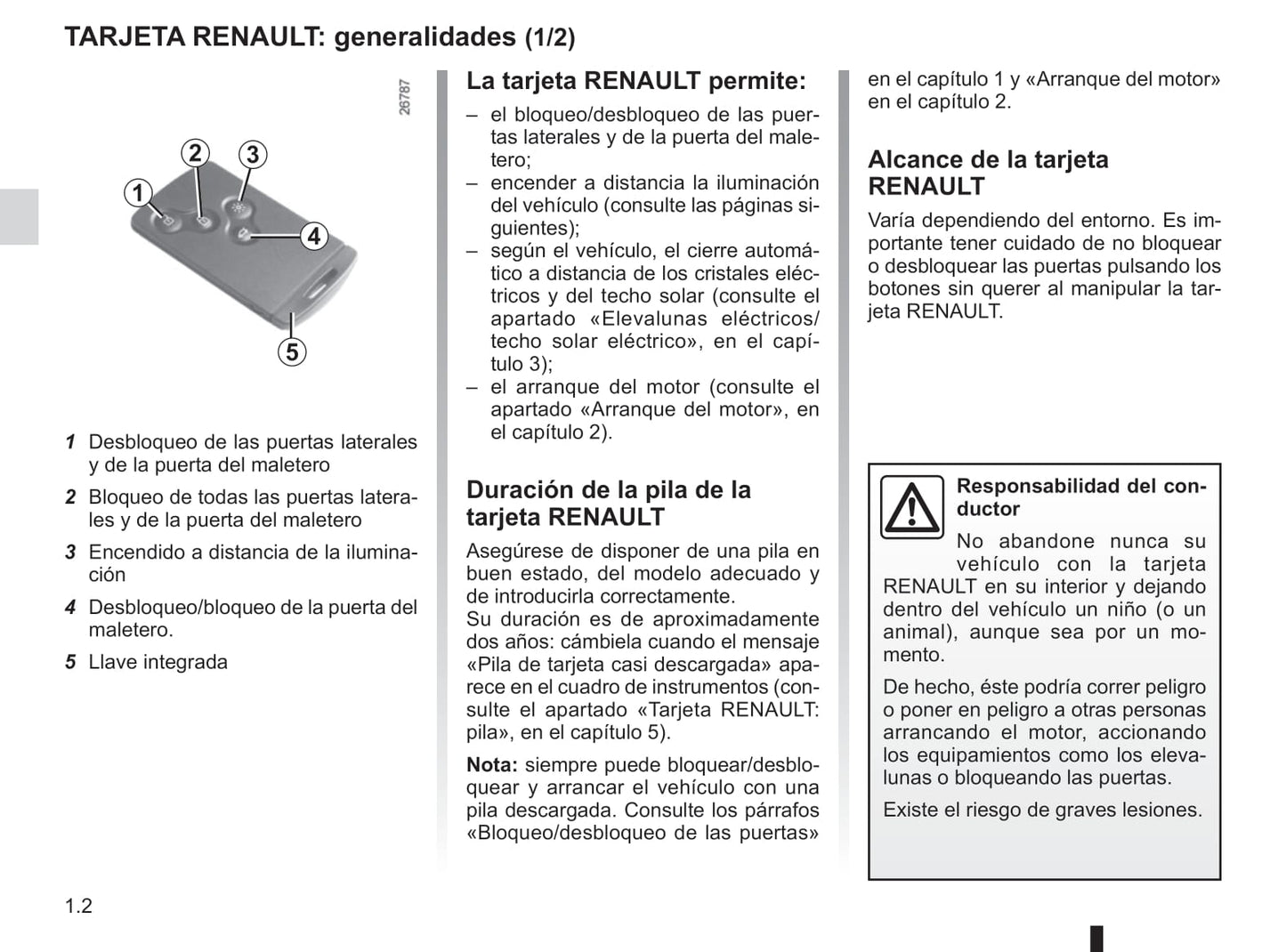 2014-2015 Renault Latitude Owner's Manual | Spanish