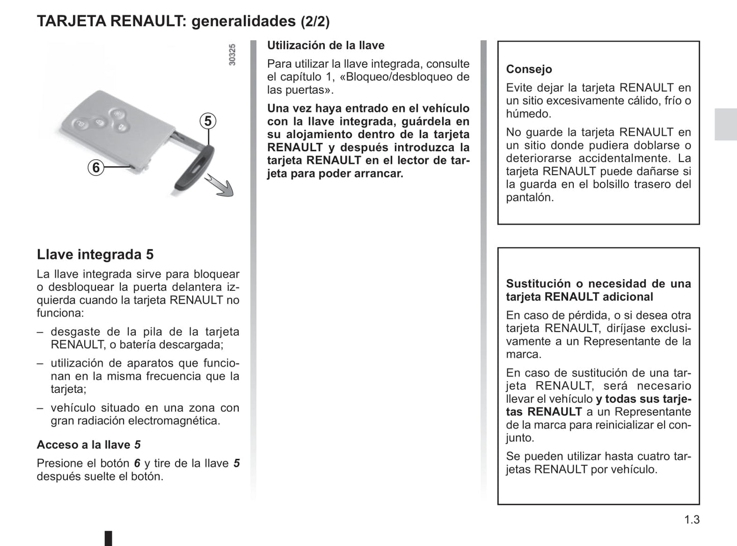 2014-2015 Renault Latitude Owner's Manual | Spanish