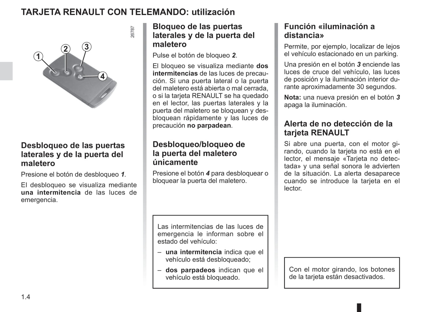 2014-2015 Renault Latitude Owner's Manual | Spanish