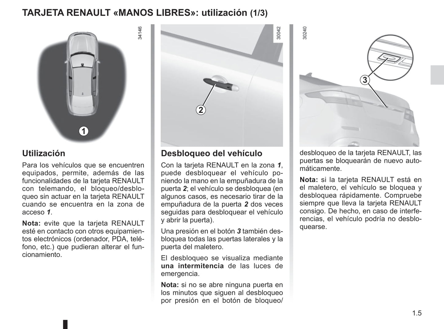 2014-2015 Renault Latitude Owner's Manual | Spanish