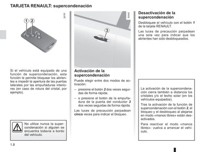 2014-2015 Renault Latitude Owner's Manual | Spanish