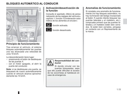 2014-2015 Renault Latitude Owner's Manual | Spanish