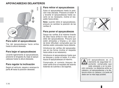 2014-2015 Renault Latitude Owner's Manual | Spanish