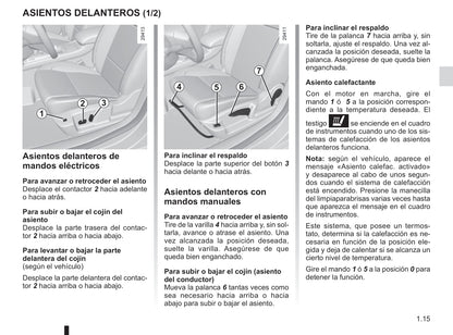 2014-2015 Renault Latitude Owner's Manual | Spanish