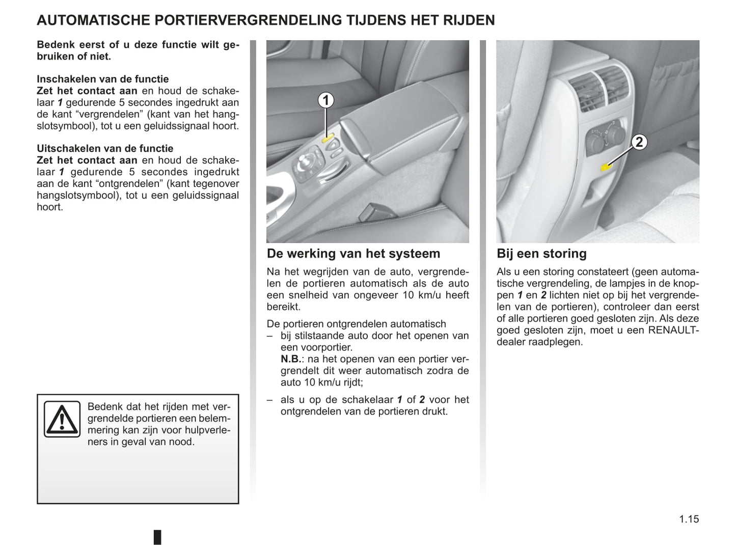 2009-2010 Renault Vel Satis Owner's Manual | Dutch