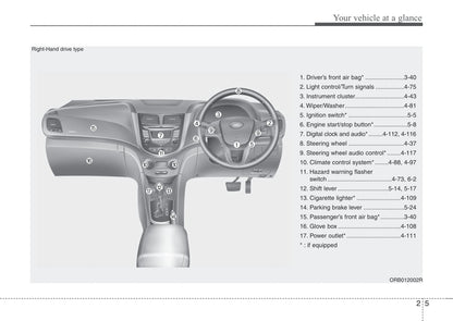 2013 Hyundai Accent Bedienungsanleitung | Englisch