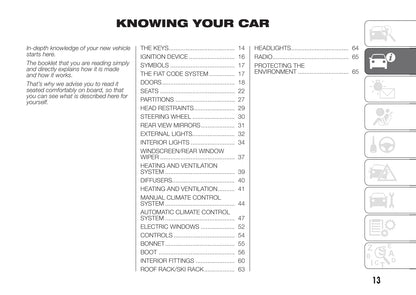 2016-2017 Fiat Doblò Gebruikershandleiding | Engels