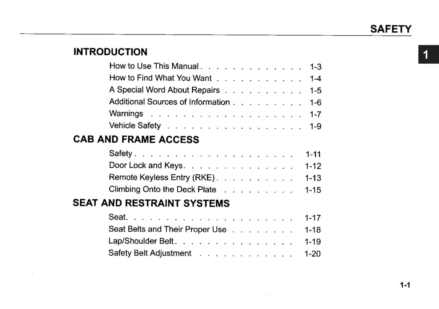 2011 Peterbilt Conventional Owner's Manual | English