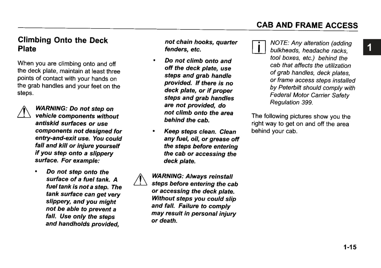 2011 Peterbilt Conventional Owner's Manual | English