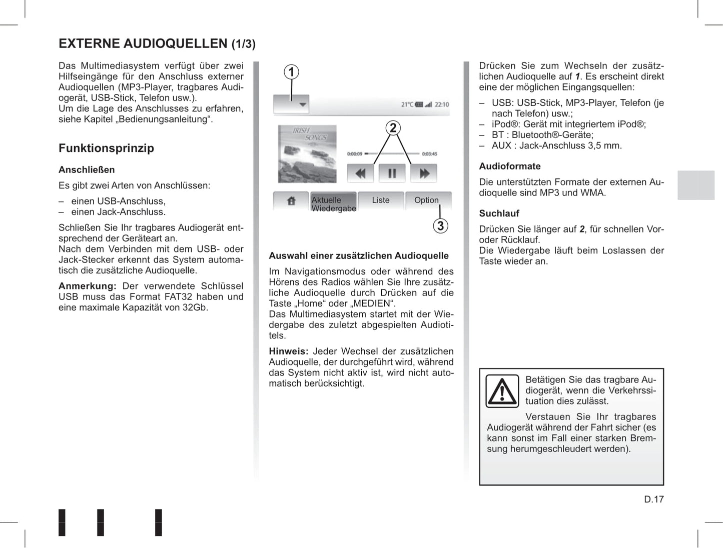 Renault Media Nav Bedienungsanleitung 2015 - 2018