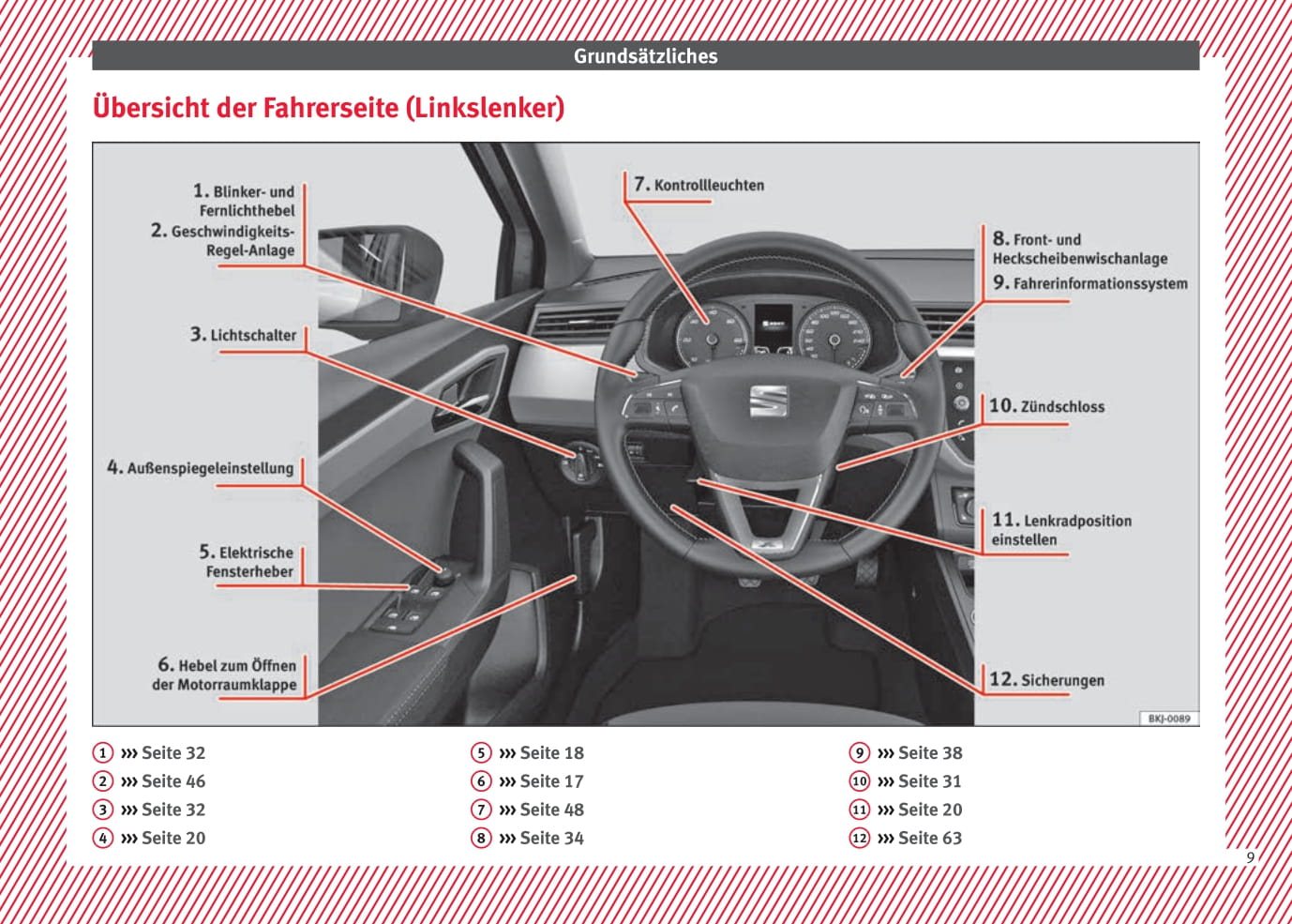 2017-2018 Seat Ibiza Owner's Manual | German