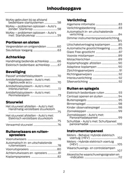 2021-2023 Ford Galaxy / S-Max Gebruikershandleiding | Nederlands