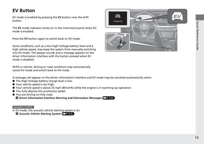 2018 Honda Accord Hybrid Owner's Manual | English